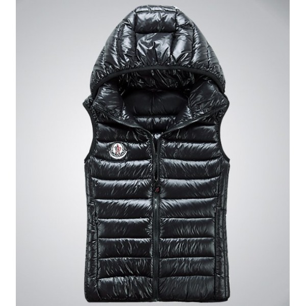 Moncler Donna Down gilet Navy uscita M27